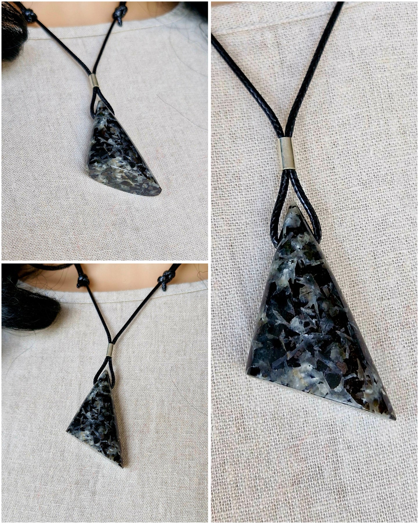 Pendant - merlinite (merlinite)