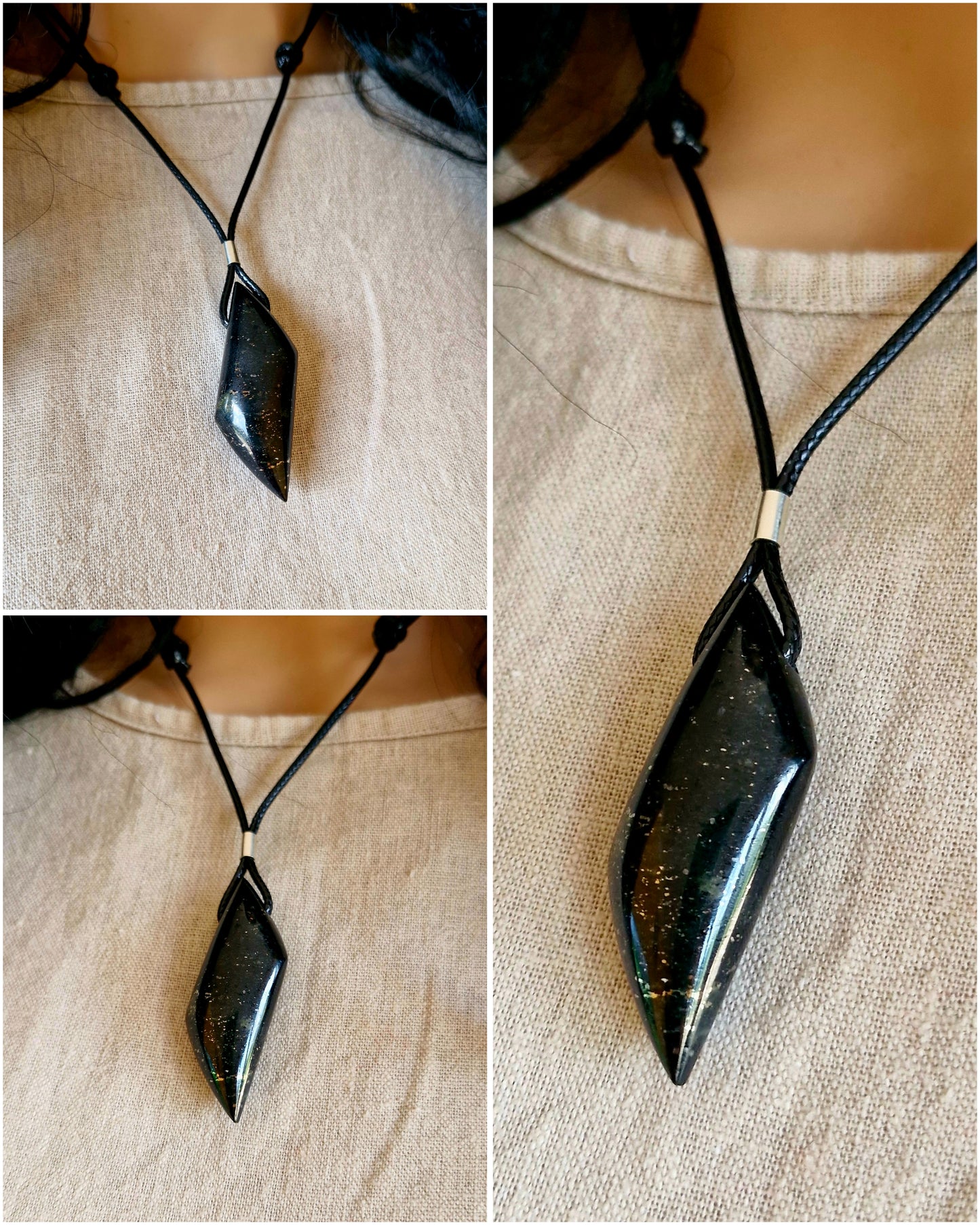 Pendant - magnetite + pyrite (magnetite + pyrite)