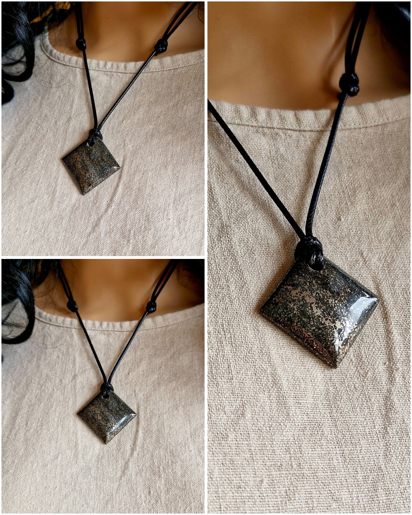 Pendant - magnetite + pyrite (magnetite+pyrite)