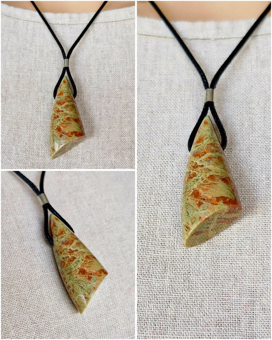 Pendant - unakite