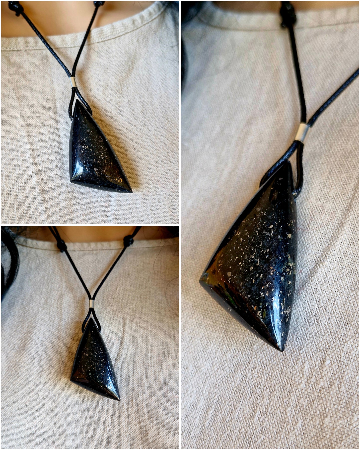 Pendant - magnetite + pyrite (magnetite + pyrite)