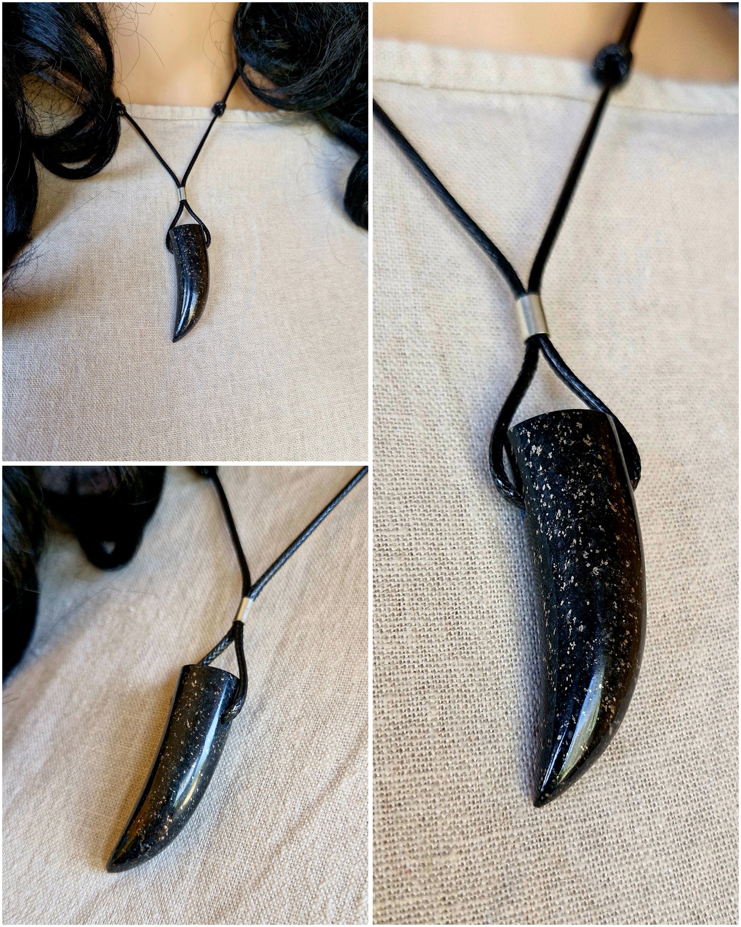 Pendant - magnetite + pyrite (magnetite + pyrite)